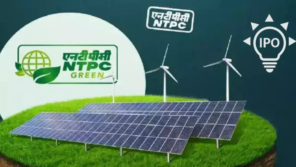 NTPC green share price :-के शेयर सुस्ती के साथ रखे कदम,इश्यू प्राइस से 3.2% प्रीमियम पर हुए लिस्ट